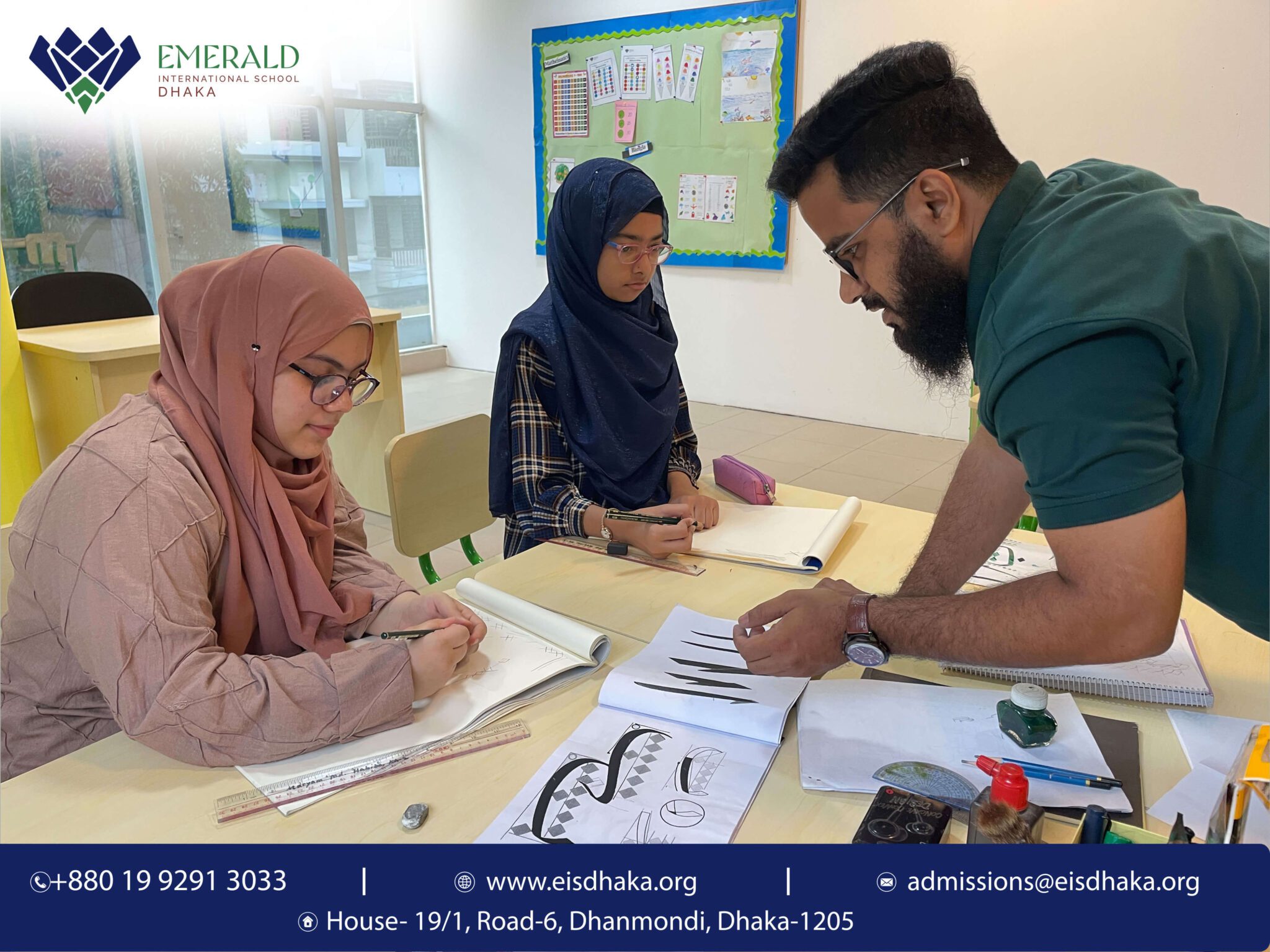 Calligraphy to Kids - Emerald International School Dhaka